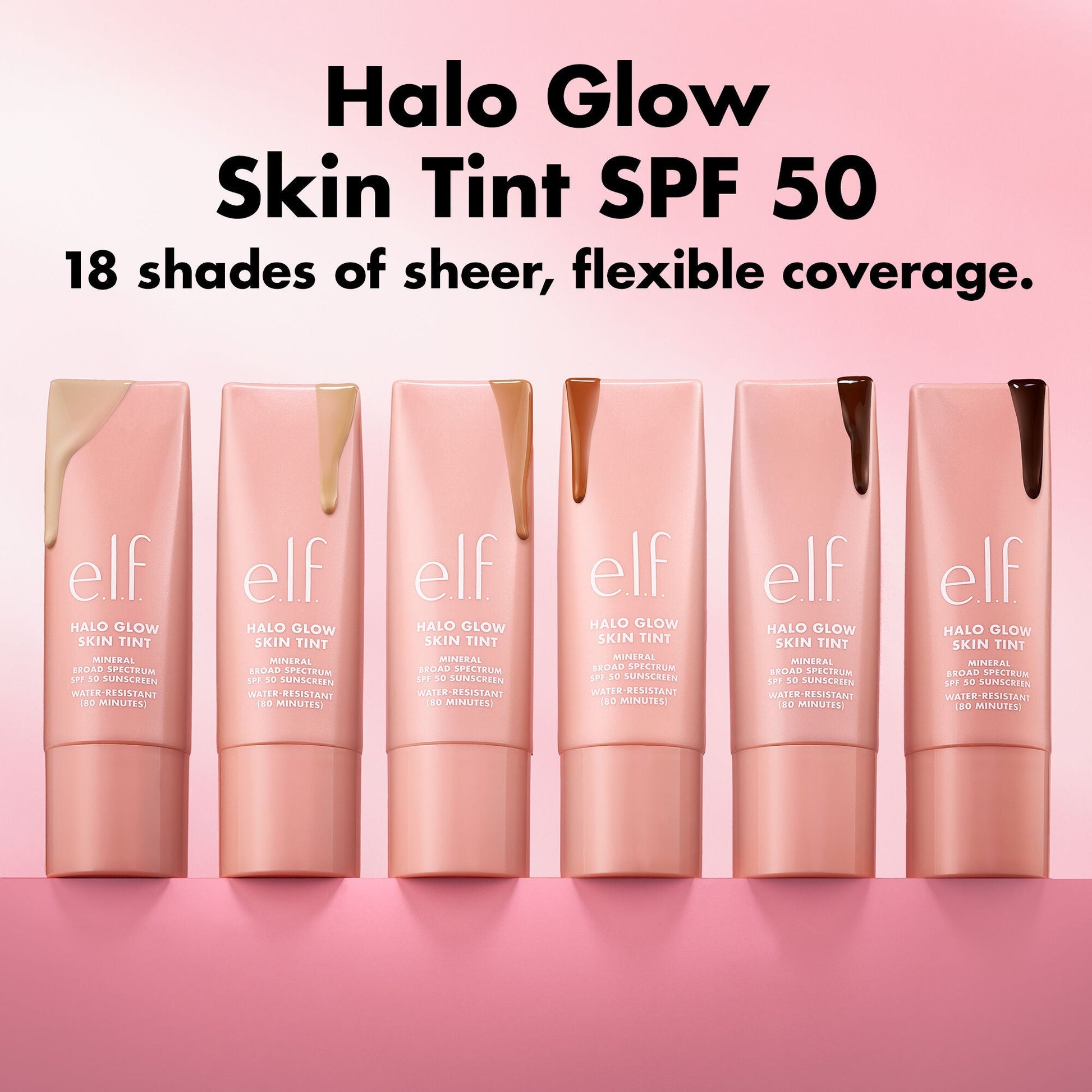 Halo Glow Skin Tint SPF 50 - 18 Shades with Sheer Flexible Coverage