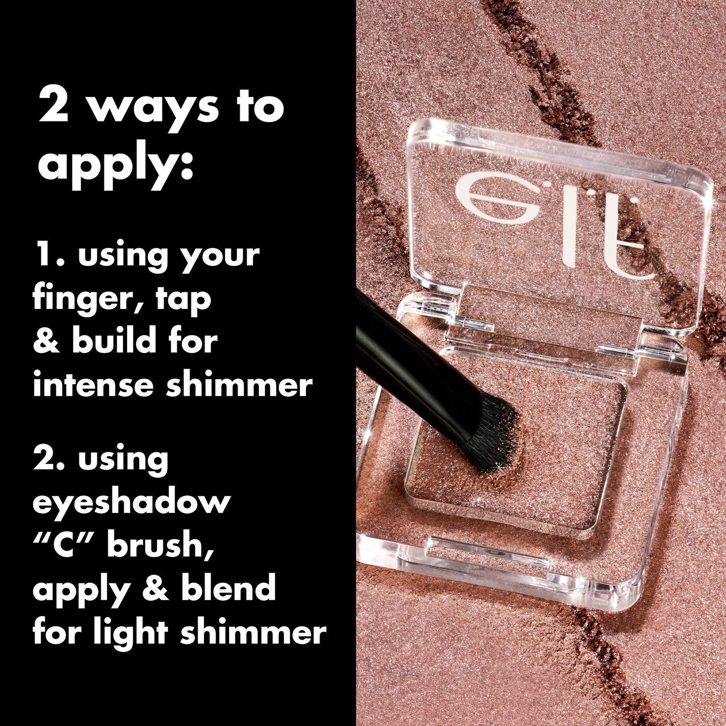 Two Ways to Apply Sheer Glitter Eyeshadow