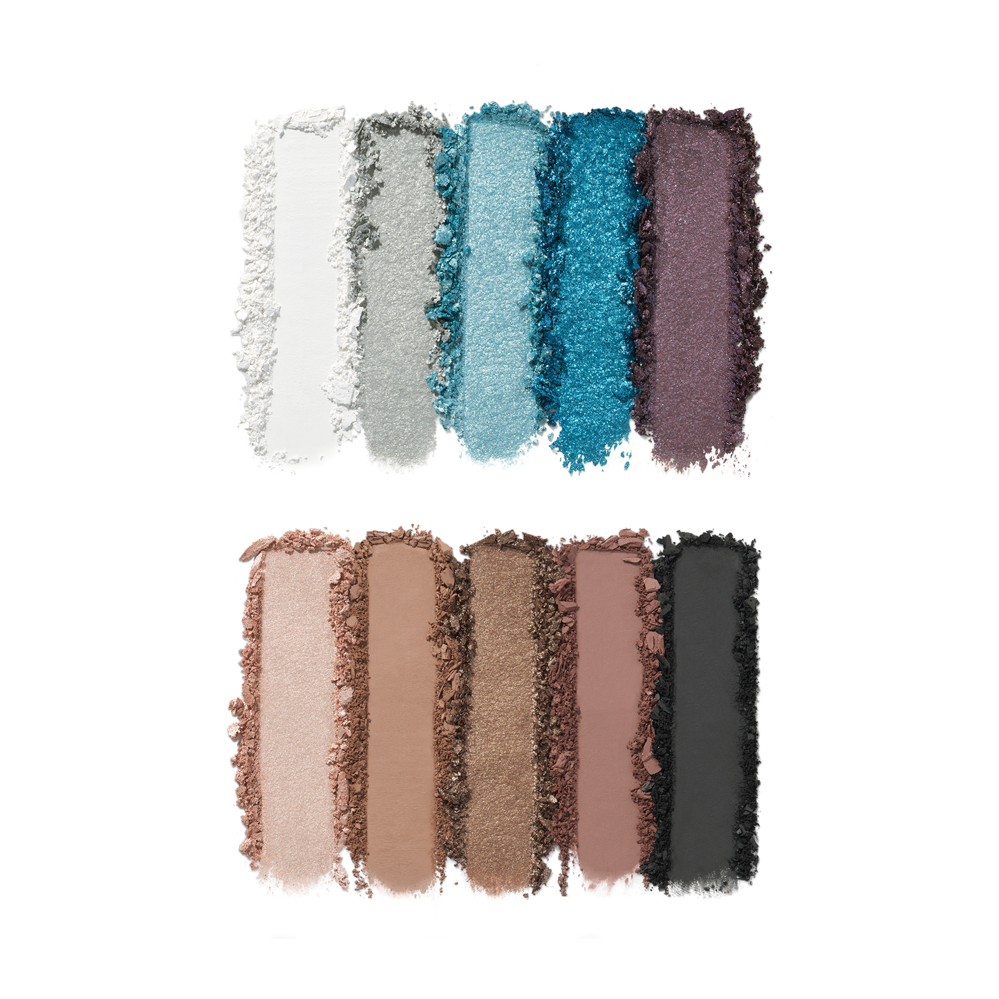 Metallic and Glitter Eyeshadow Palette Swatches