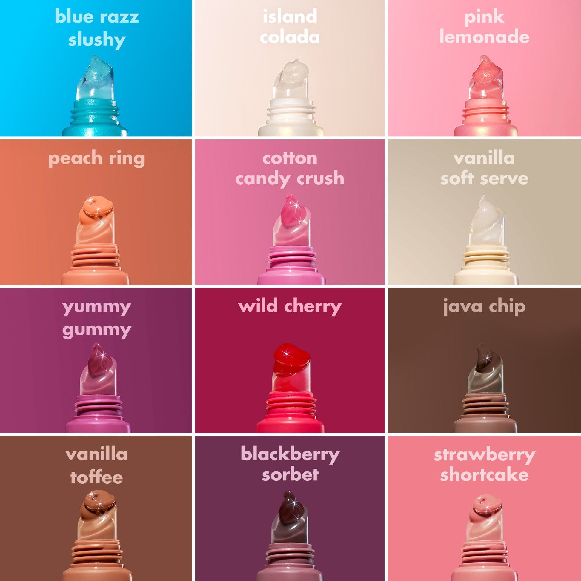 Glow Reviver Melting Lip Balm Shade Chart